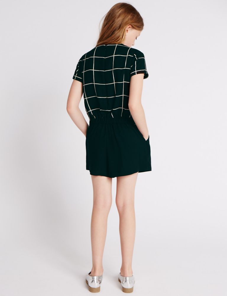 Grid Checked Playsuit (5-14 Years) 3 of 5