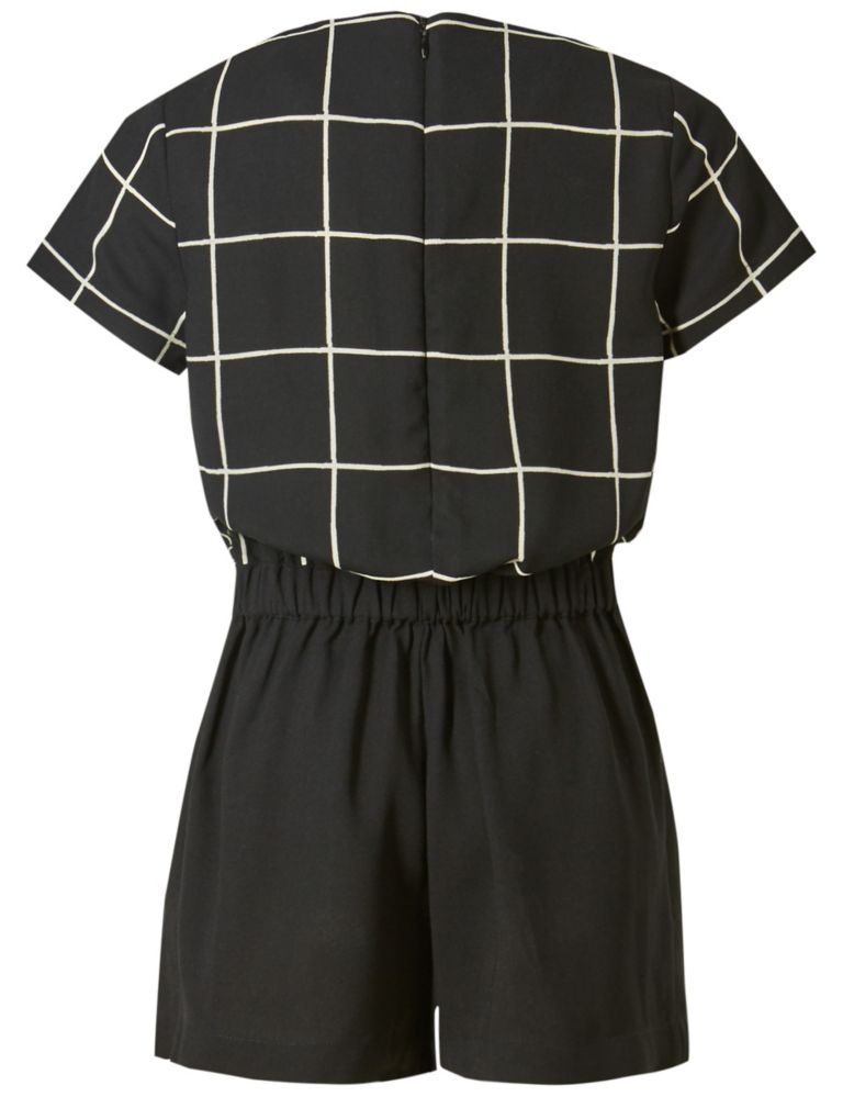 Grid Checked Playsuit (5-14 Years) 5 of 5