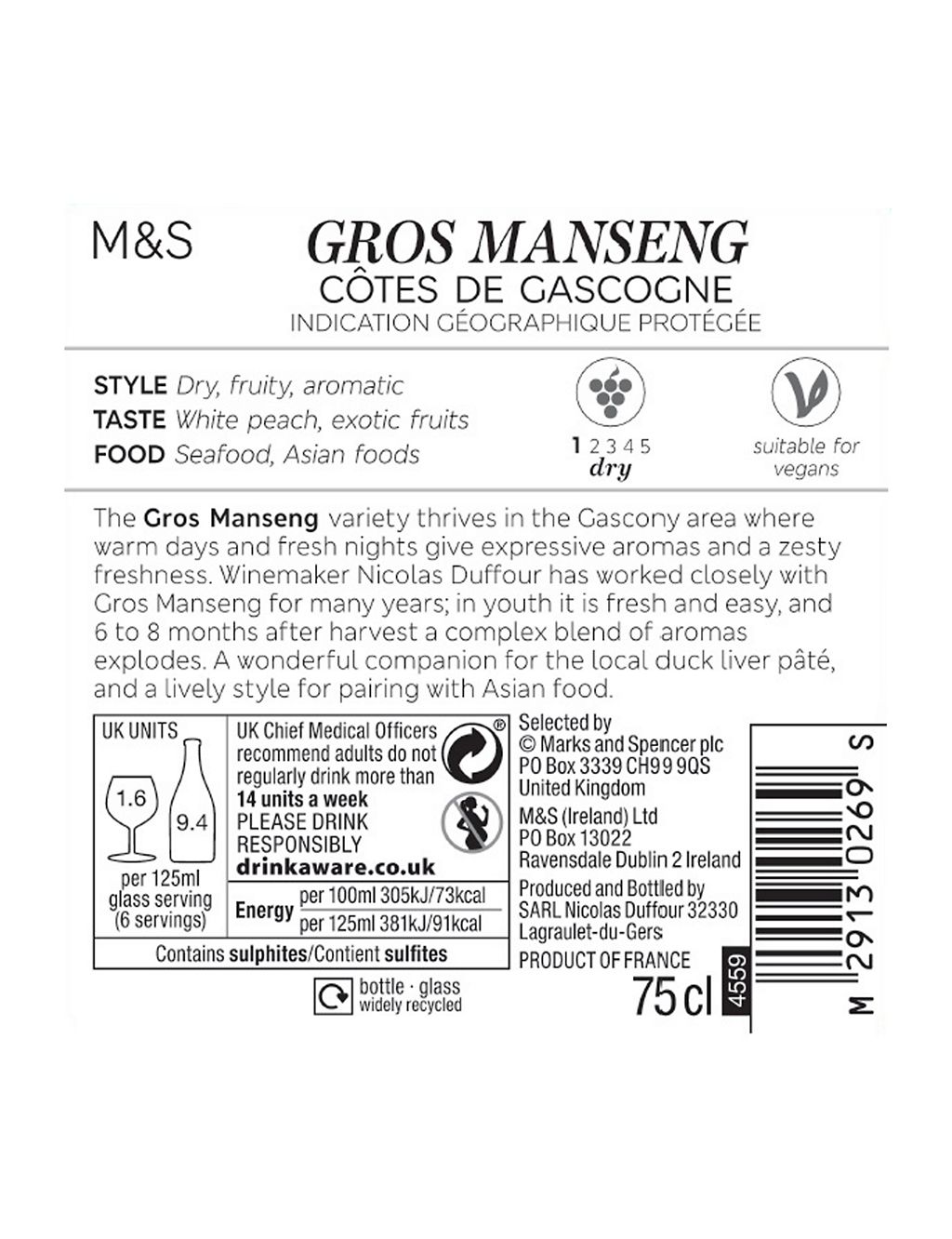 Gros Manseng - Case of 6 2 of 3