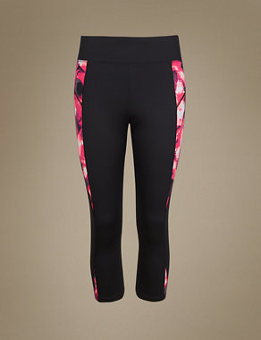 Gym Slim Abstract Print Cropped Leggings Image 2 of 4