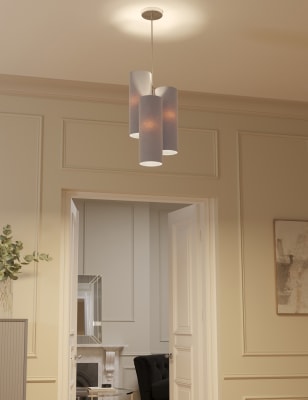 3 Shade Velvet Ceiling Light