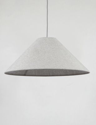 M&S Cone Lamp Shade - Natural, Natural,Green