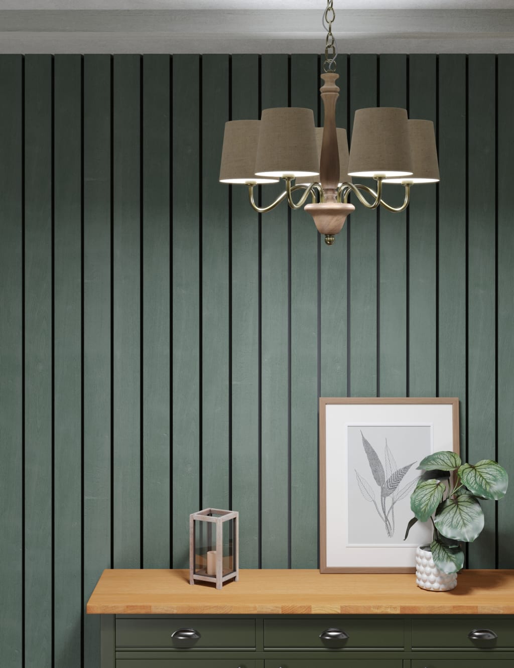 Wooden Chandelier