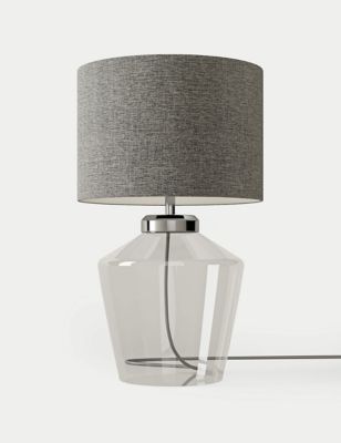 M&S Claudia Table Lamp - Silver Mix, Silver Mix