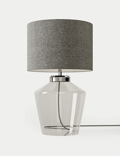 M&S Collection Claudia Table Lamp - 1Size - Silver Mix, Silver Mix