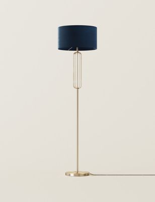 M&S Madrid Floor Lamp - Polished Brass, Polished Brass