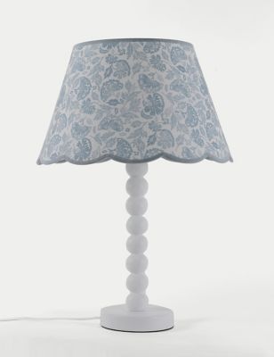 M&S Tilly Table Lamp - White, White