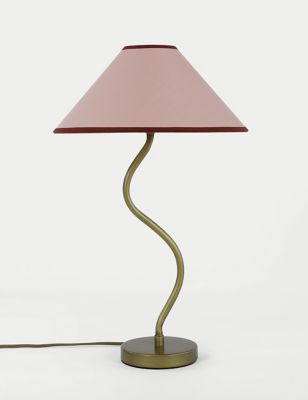 M&S Hallie Table Lamp - Red, Red