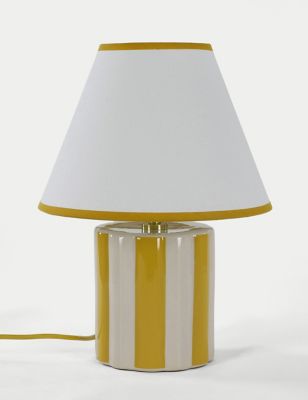 M&S Lola Table Lamp - Ochre, Ochre,Red,Green