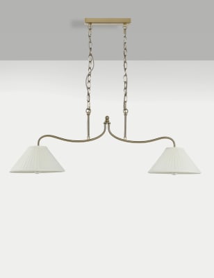

M&S Collection Sylvia Bar Pendant Light - Antique Brass, Antique Brass