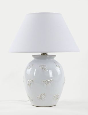 M&S Bonnie Bee Table Lamp - White, White