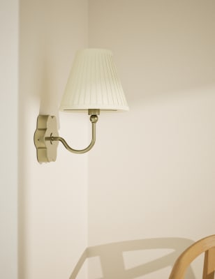 

M&S Collection Abie Wall Light - Antique Brass, Antique Brass