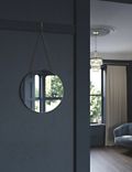 Metal Medium Round Hanging Mirror