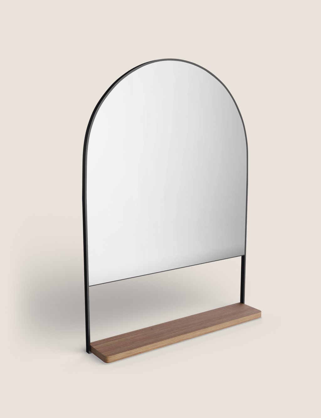 Milan Medium Curved Mirror with Shelf image 3