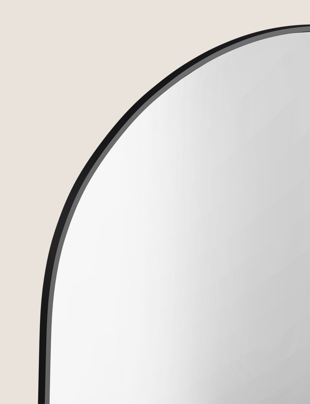 Milan Medium Curved Mirror with Shelf image 4