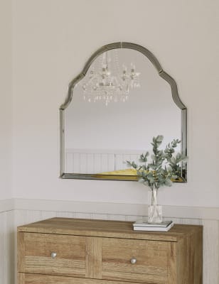 

M&S Collection Madrid Curved Wall Mirror - Charcoal, Charcoal