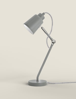 

Lámpara de escritorio angular ajustable - Gris, Gris