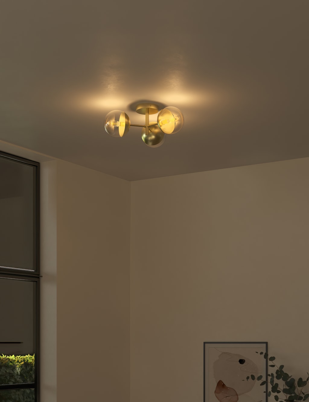 Aurora Flush Ceiling Light