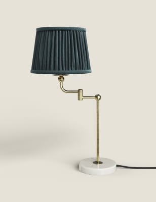 

Schwenkarm-Tischlampe „Maulden“ - Messing Antik, Messing Antik