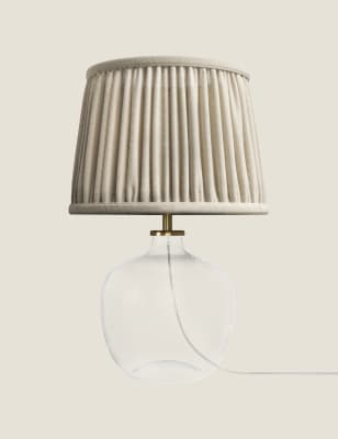 

Glass Textured Table Lamp - Clear, Clear