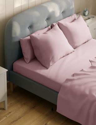 

M&S Collection Comfortably Cool Lyocell Rich Flat Sheet - Dusty Pink, Dusty Pink