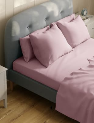 

M&S Collection Sábana encimera de Lyocell Comfortably Cool - Dusty Pink, Dusty Pink