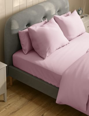 

M&S Collection Comfortably Cool Lyocel Rich Deep Fitted Sheet - Dusty Pink, Dusty Pink