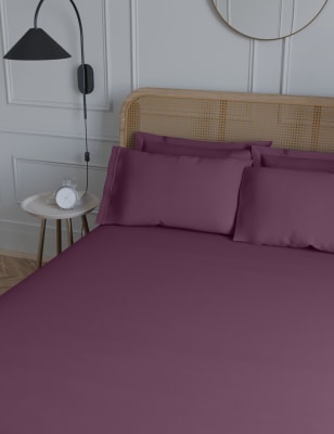 

M&S Collection Egyptian Cotton 230 Thread Count Deep Fitted Sheet - Purple, Purple