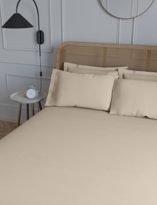 

M&S Collection Sábana bajera profunda de algodón egipcio de 230 hilos - Ivory, Ivory