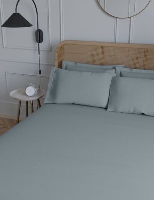 

M&S Collection Egyptian Cotton 230 Thread Count Deep Fitted Sheet - Light Wedgewood, Light Wedgewood