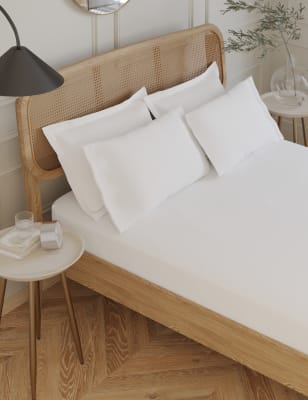 

M&S Collection Egyptian Cotton 230 Thread Count Deep Fitted Sheet - Ice White, Ice White