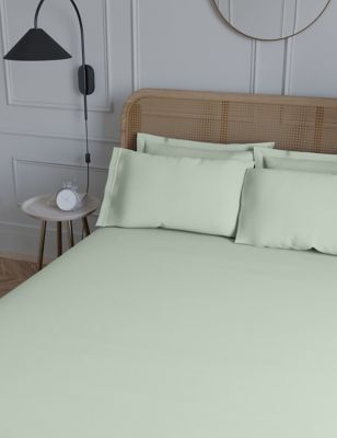 

M&S Collection Egyptian Cotton 230 Thread Count Deep Fitted Sheet - Light Duck Egg, Light Duck Egg