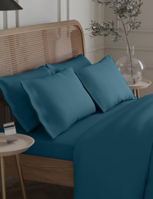 

M&S Collection 2er-Pack Kissenbezüge aus ägyptischer Baumwolle (Fadenzahl 230) - Fernblau, Fernblau
