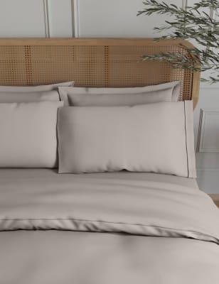 

M&S Collection Pack de 2 fundas de almohada de algodón egipcio de 230 hilos - Visón, Visón