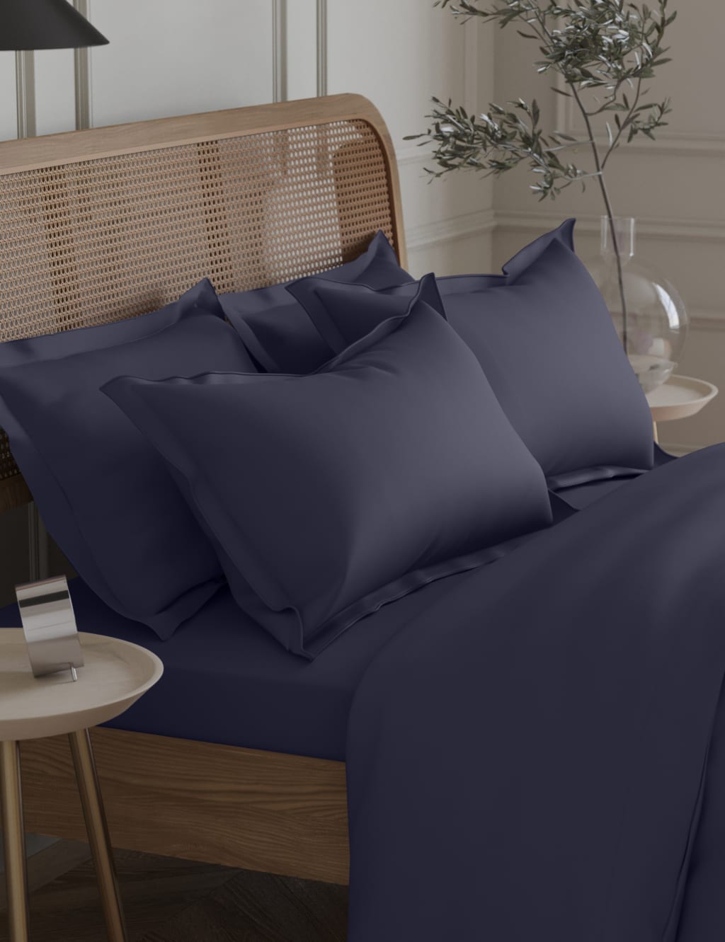 Navy oxford pillowcases sales