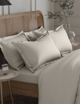 M&S 2pk Egyptian Cotton 230 Thread Count Oxford Pillowcases - Cream, Cream,Midnight Navy,Mink,Silver