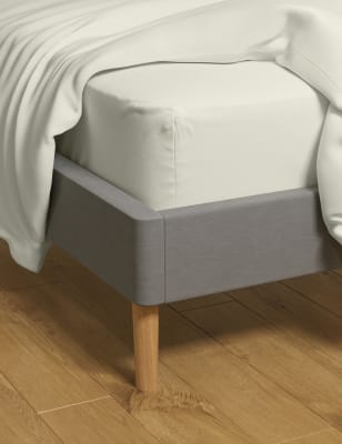 M&S Pure Cotton 180 Thread Count Deep Fitted Sheet - 5FT - Cream, Cream,Ochre,Sage,Silver Grey