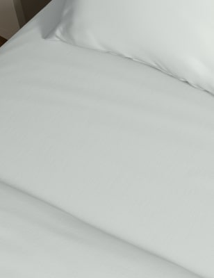 

Pure Cotton 180 Thread Count Deep Fitted Sheet - Silver Grey, Silver Grey