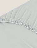 ملاءة سرير بحواف مطاطية عميقة من القطن الصافي بكثافة 180 خيط