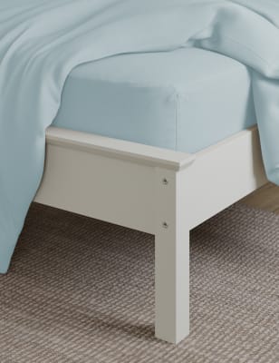 

M&S Collection Sábana bajera profunda 100% algodón de 180 hilos - Chambray, Chambray