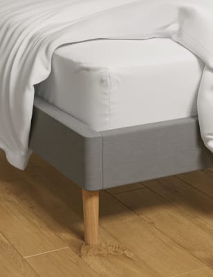 

M&S Collection Pure Cotton 180 Thread Count Deep Fitted Sheet - White, White