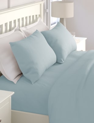 2 pk Pure Cotton 180 Thread Count Pillowcases