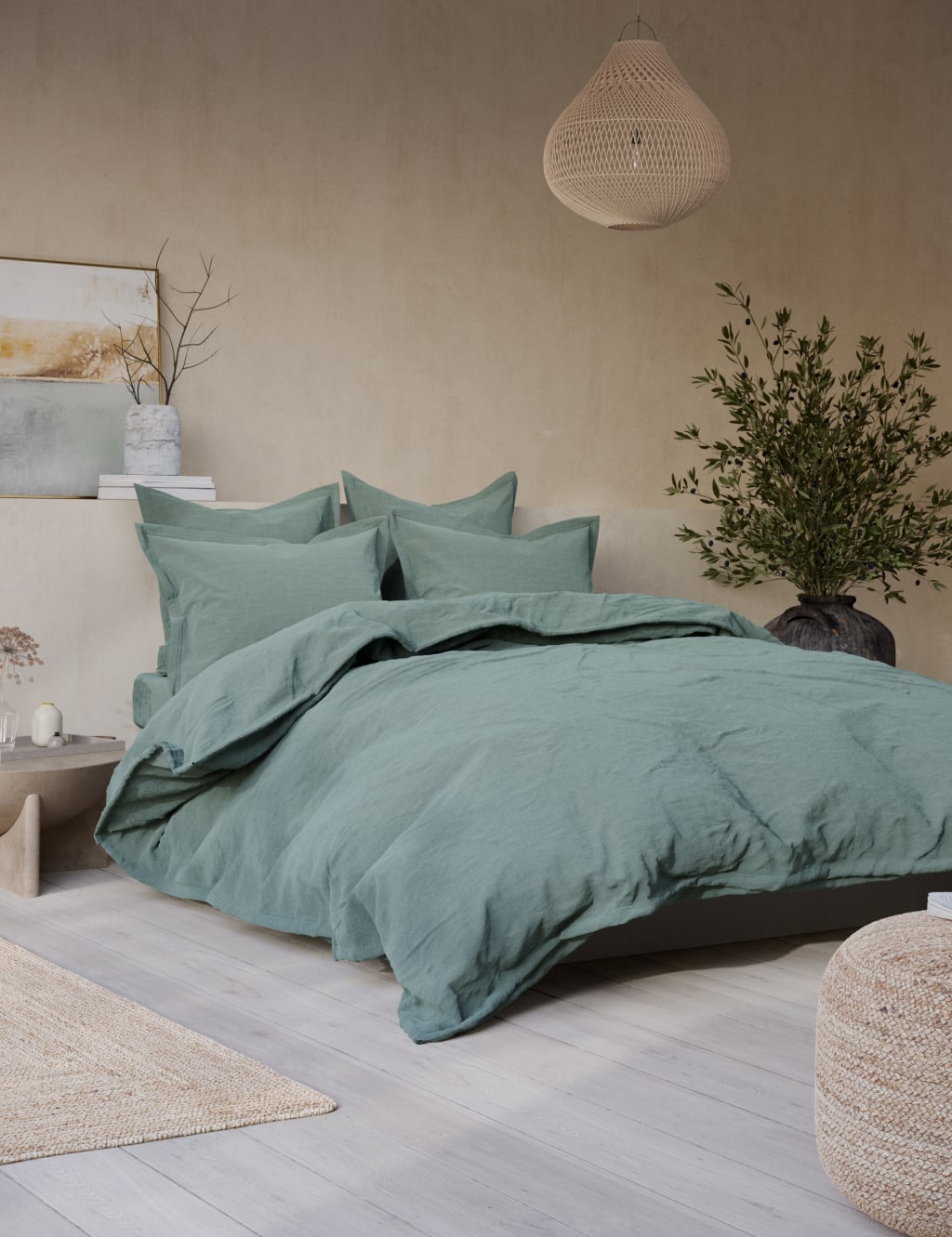 Washed Cotton Duvet Cover image 1
