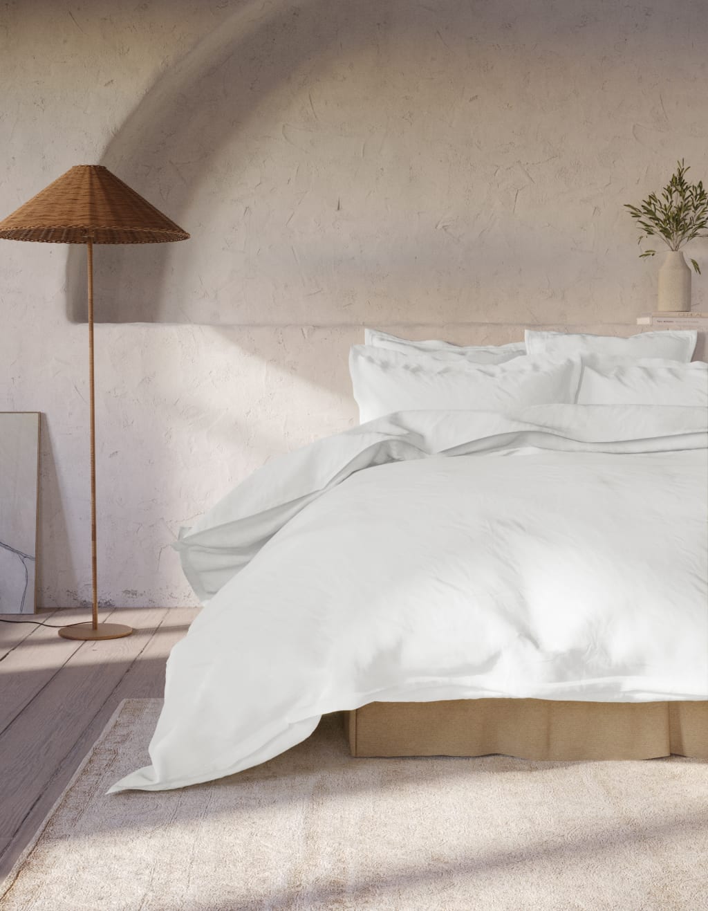 Washed Cotton Deep Fitted Sheet image 3