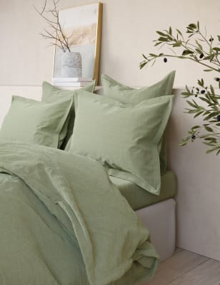 2pk Washed Cotton Oxford Pillowcases