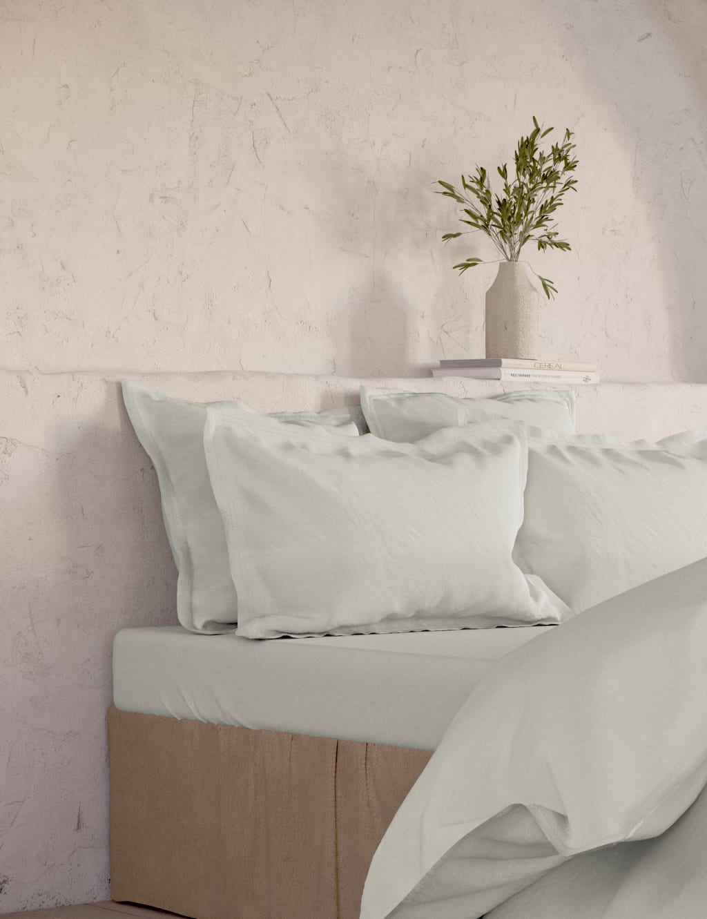 2pk Washed Cotton Square Pillowcases image 2