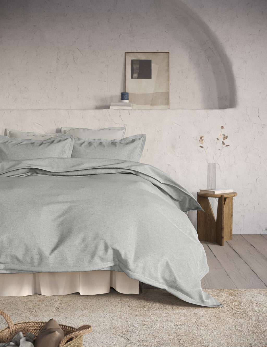 Pure Brushed Cotton Twill Bedding Set image 1