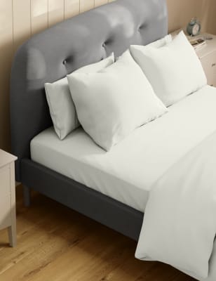 

M&S Collection Sábana bajera extraprofunda de algodón percal - Soft White, Soft White