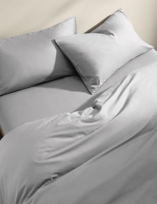 

M&S Collection Cotton Rich Bedding Set - Silver Grey, Silver Grey