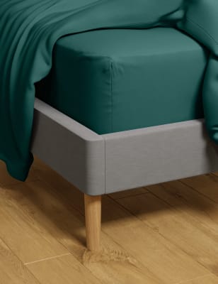 

Cotton Rich Percale Deep Fitted Sheet - Teal, Teal